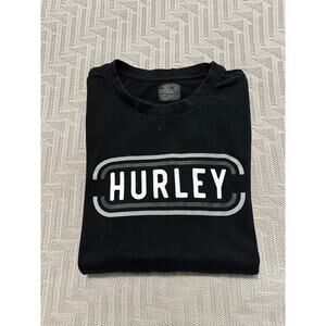 Hurley black short sleeve graphic tee size S